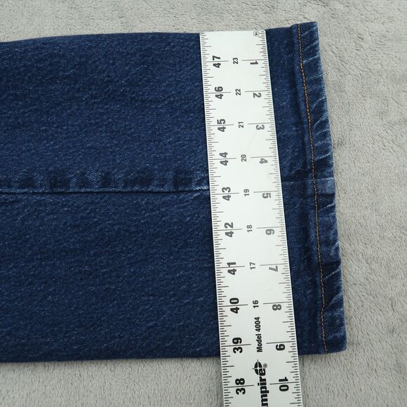 Wrangler Jeans Mens Size 44 (42x30 actual) Blue Regular Cowboy Cut Denim 947STR - Picture 6 of 16